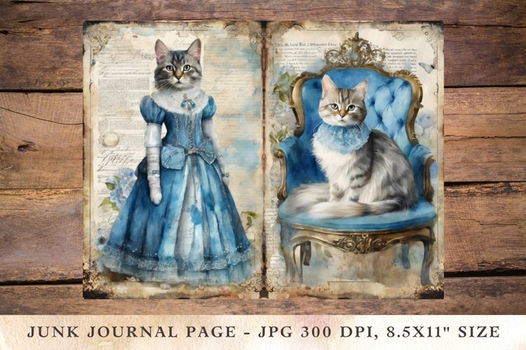 Printable Junk Journal Pages cat 9