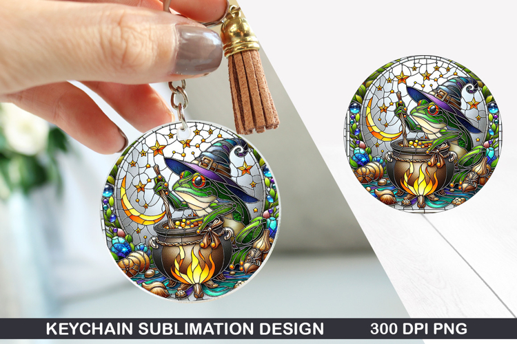 Chamaeleo Keychain Sublimation - Halloween Keychain PNG