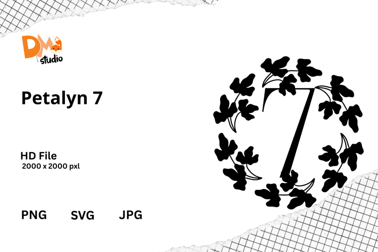 Floral Monogram Letter Svg Image 14