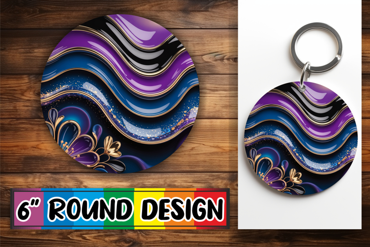 Joyful Keychain PNG Inspiration, Pattern