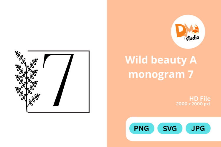 Wild Beauty Monogram Floral