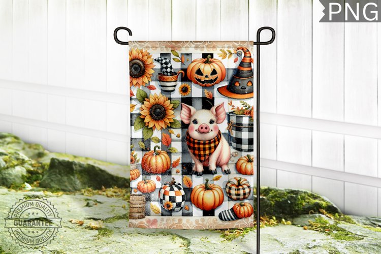 Fall Garden Flag Sublimation - Garden Flag PNG Design
