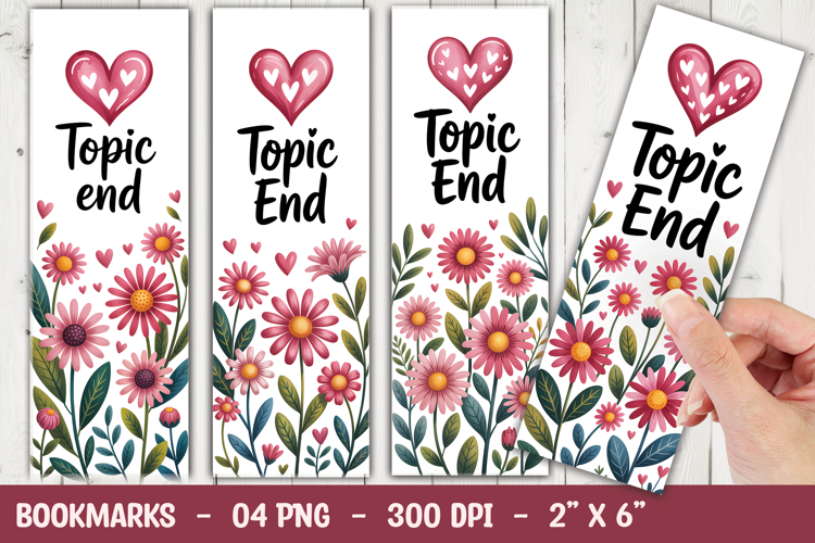 Topic End Bookmark Sublimation