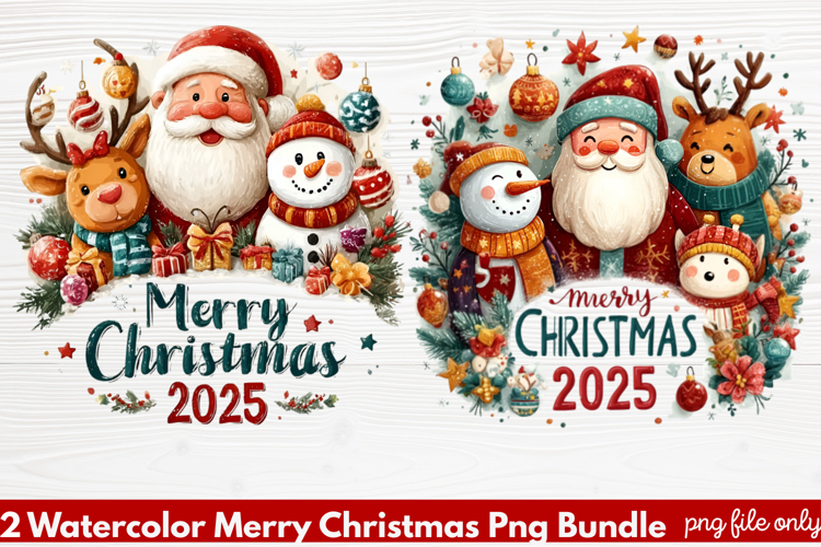 Christmas Watercolor Clipart Image 8