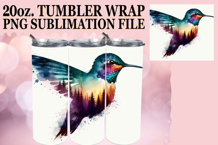 Luminous moments 20oz tumbler wrap, Animals Art