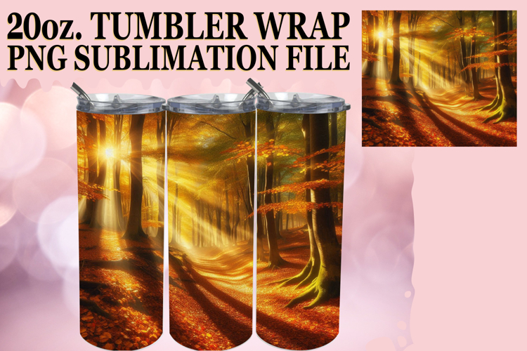 JOYFUL WHISPERS 20oz TUMBLER WRAP, Autumn