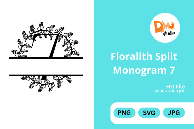 Floral Monogram Letter Svg Image 5