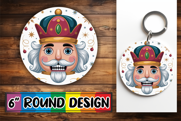 Cheerful Ornaments Circle Design, Cute Christmas