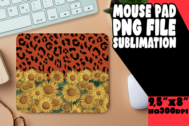 CHEERFUL MOUSE PAD SUBLIMATION INSPIRATION, Leopard Print
