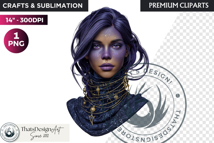 Mystic Mage Portrait Fantasy Sorcerer & Wizard PNG Clipart