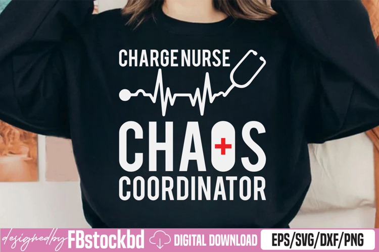 Charge Nurse Chaos Coordiantor SVG