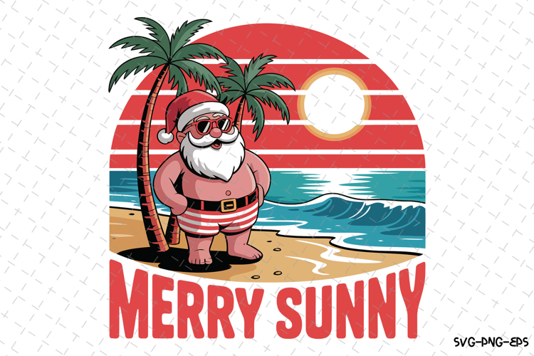 Merry Sunny Svg | Christmas Svg | Svg Cut Files