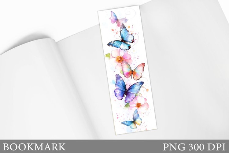 Butterflies Bookmark Design. Butterfly Bookmark Sublimation