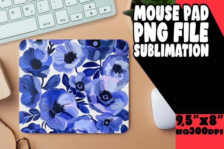 Springtime Petal Splash Mouse Pad Design