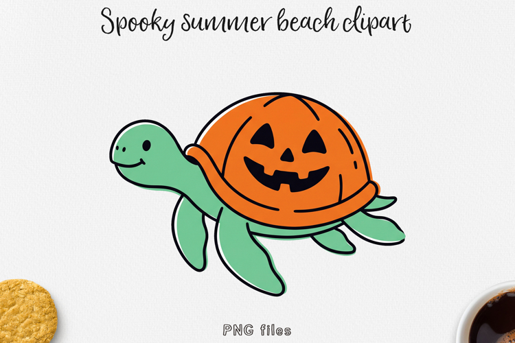 Summer Halloween Clipart Beach PNG Designs.