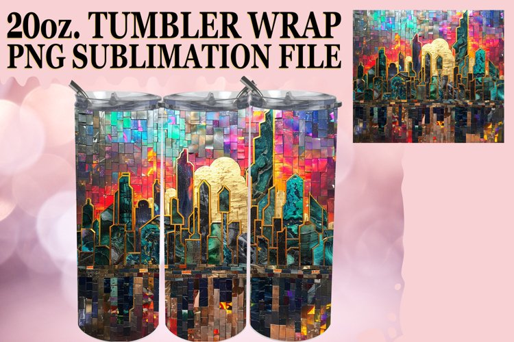 Mosaic Magic: Landscape Tumbler 20oz