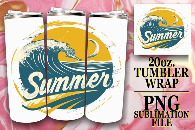 Vibrant Summer Sublimation,Tumbler Wrap 20oz