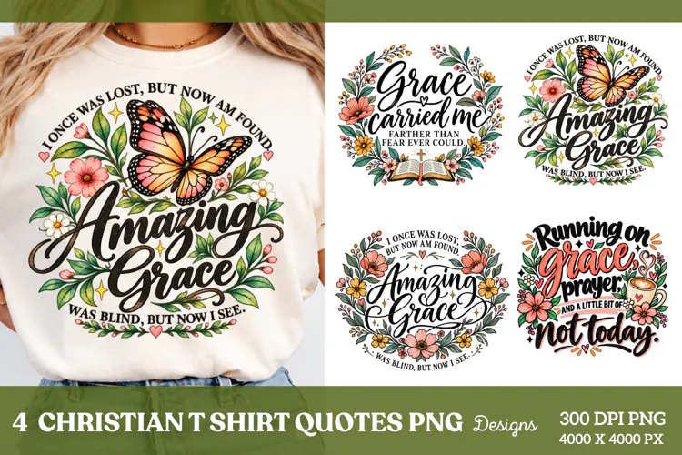 4 Christian Faith Sayings PNG