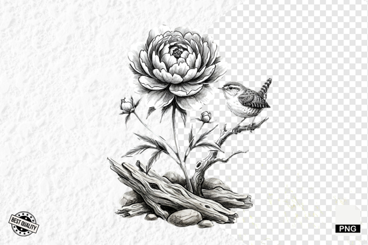 Black And White Summer Clipart Image 5
