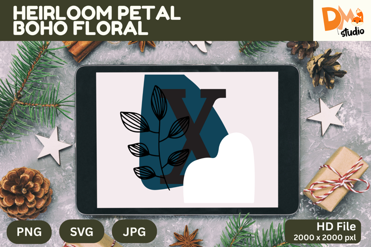 Boho Floral Svg Image 11