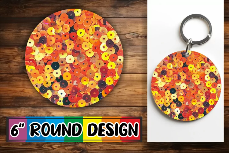 Glittery Shimmer Round Design
