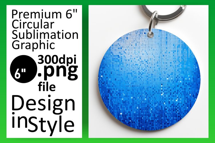 Shimmering Round Glitter Magic for Sublimation example image 1