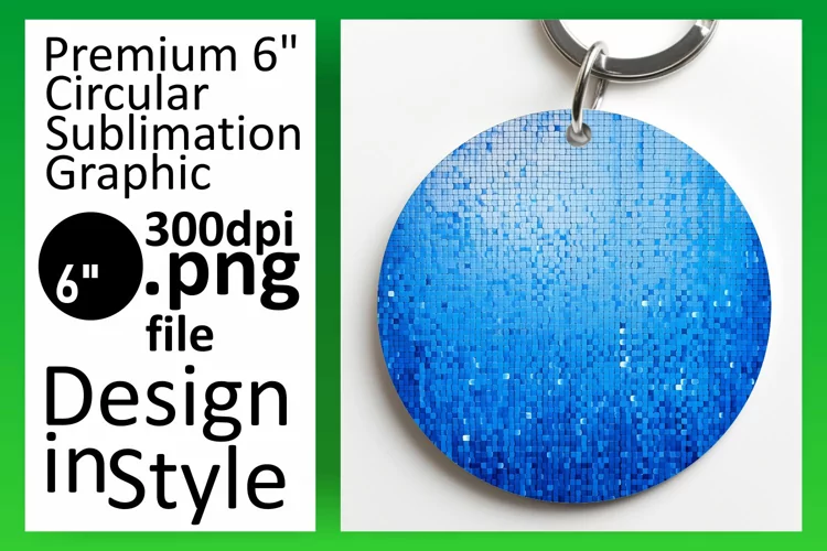 Shimmering Round Glitter Magic for Sublimation