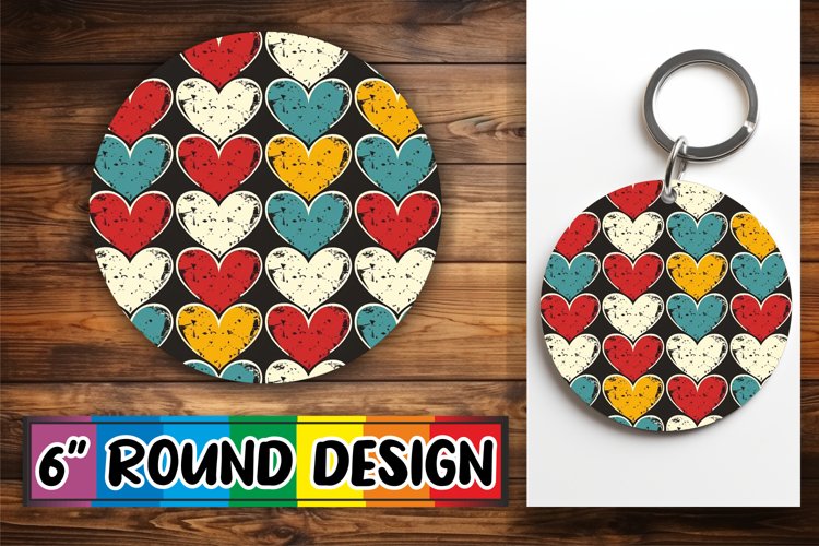 Charming Heart Pattern SublimaSublimation Splendor with Hear