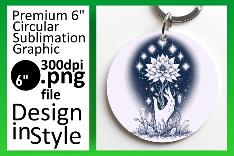 Stylish Circle Design for Keychains , Mystic