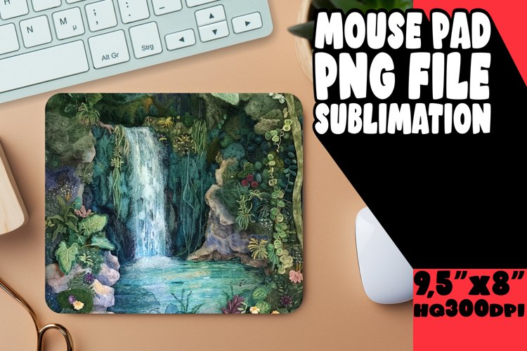 Elegant 3D Landscape Mouse Pad for Sublimation