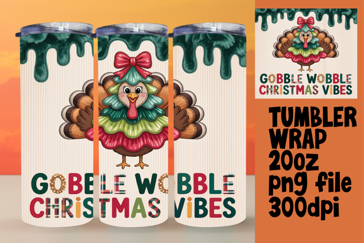 MODERN 20oz Sublimation Design , Holiday