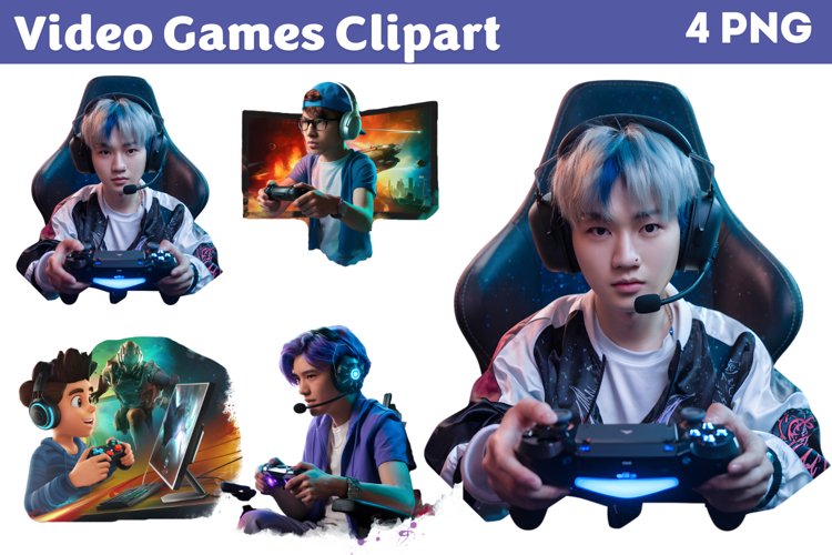 Video Games Clipart PNG example image 1