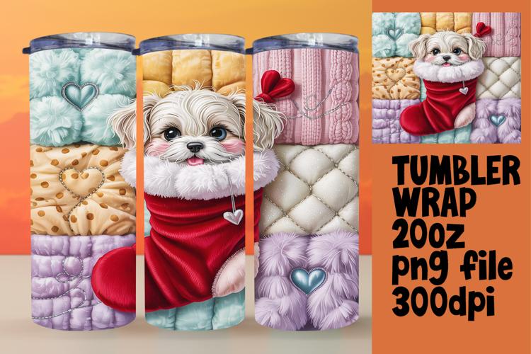 Perfect Gift: 20oz Tumbler Design , Holiday Pets