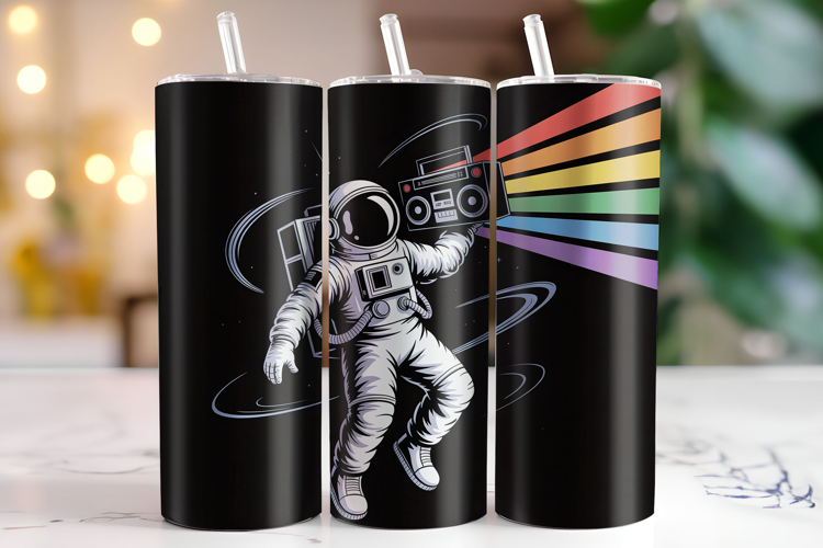 Astronauts Tumbler Wrap | Sublimation | Tumblers