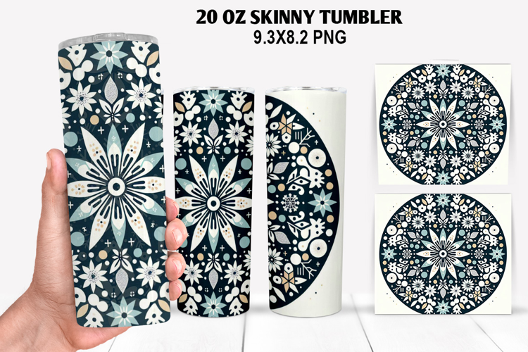 Flowers Skinny Tumbler 20oz Wrap Design, Spring Tumbler Wrap