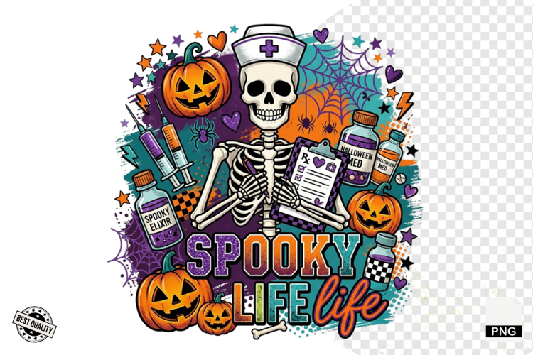 Halloween Nurse PNG Sublimation