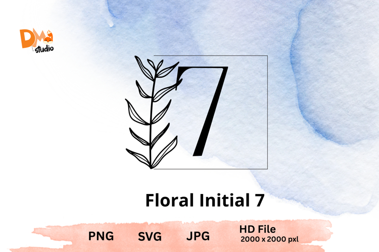 Leaf Monogram Svg Image 5