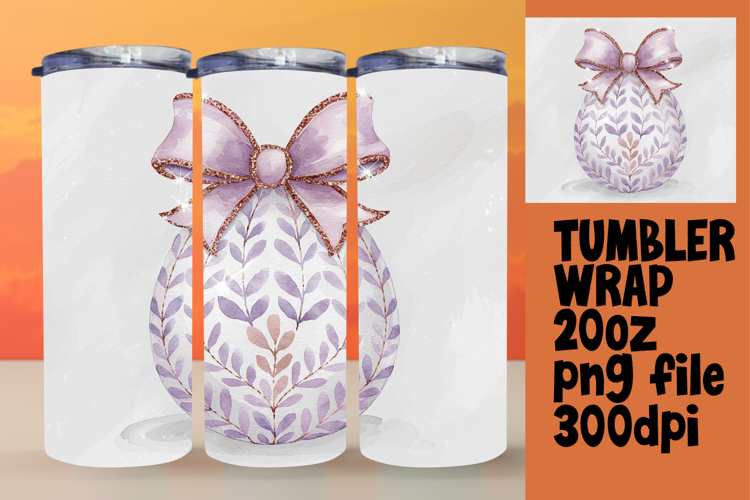 PLAYFUL 20oz Tumbler Design for Customization , Easter Egg