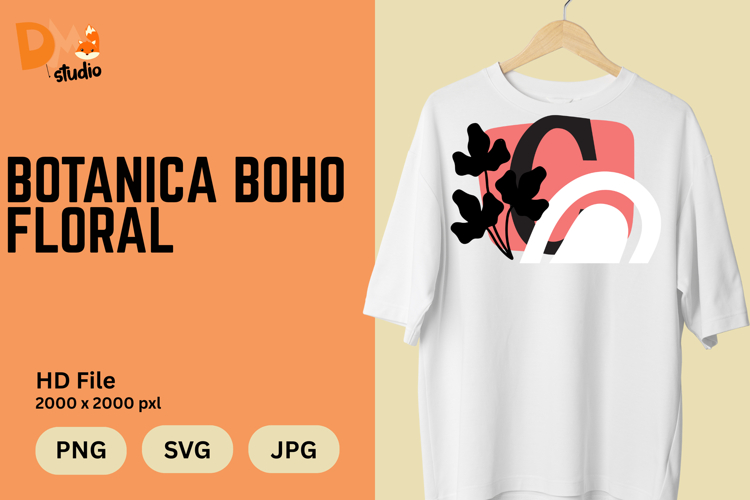 Boho Floral Svg