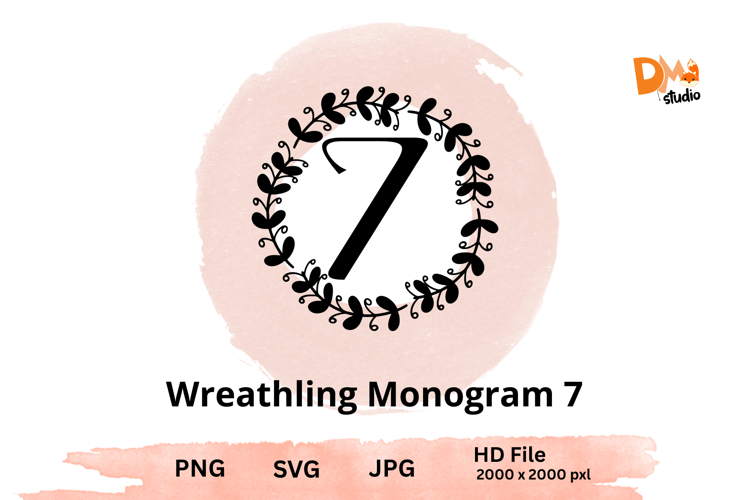 Wreath Monogram SVGs Image 4