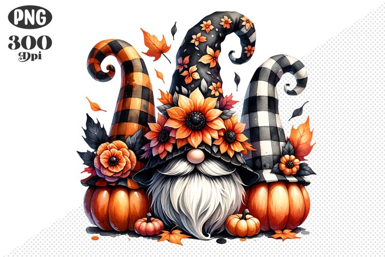 Halloween Gnomes Sublimation - Clipart PNG Design