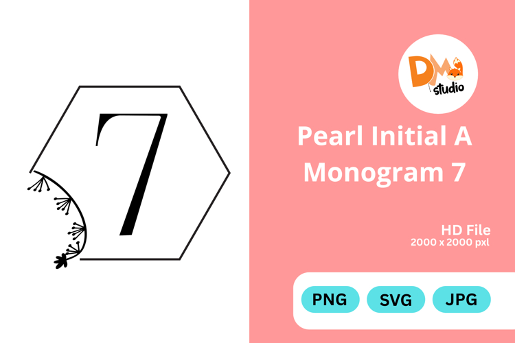 Pearl Monogram Svg Image 8