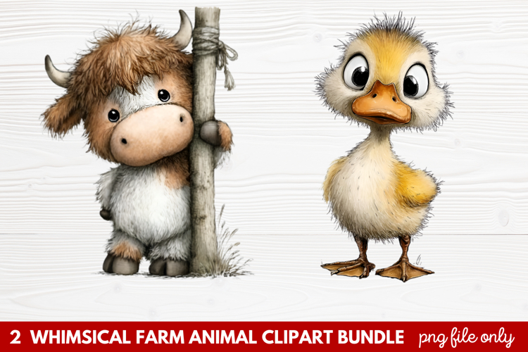 Farmhouse Animals Clipart Image 6