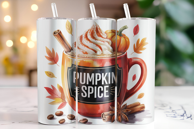 Pumpkin Spice Tumbler Wrap | Sublimation | Tumblers