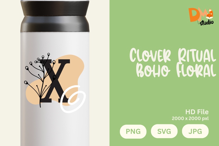 Floral Letter Svg Image 13