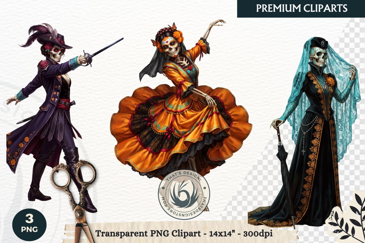 The Marigold Veil Day of the Dead Fantasy RPG Clipart