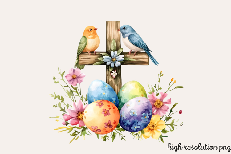 Easter Cross Clipart Image 14
