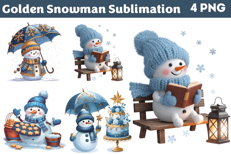 Christmas Snowman Clipart Image 4