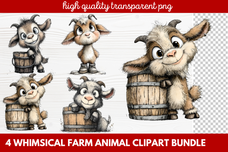 Farmhouse Animals Clipart Image 7