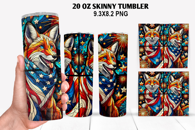 Skinny Tumbler 20oz Wrap Design,4th of july Tumbler PNG